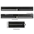 thumbnail image 5 of CEORPER Drawing Tool Protractor Aluminum Angles Ruler Angles Measure Drafting Tool Woodworking Ruler Geometric Drawing Ruler, 5 of 9