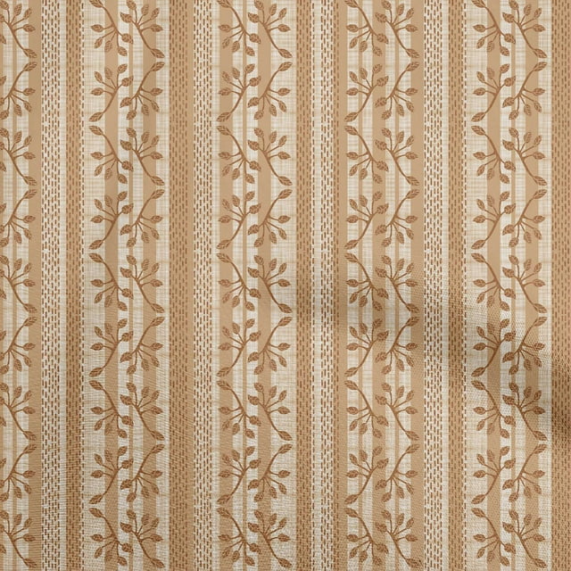 oneOone Cotton Poplin Light Brown Fabric Block Sewing Material Print Fabric By The Yard 56 Inch Wide