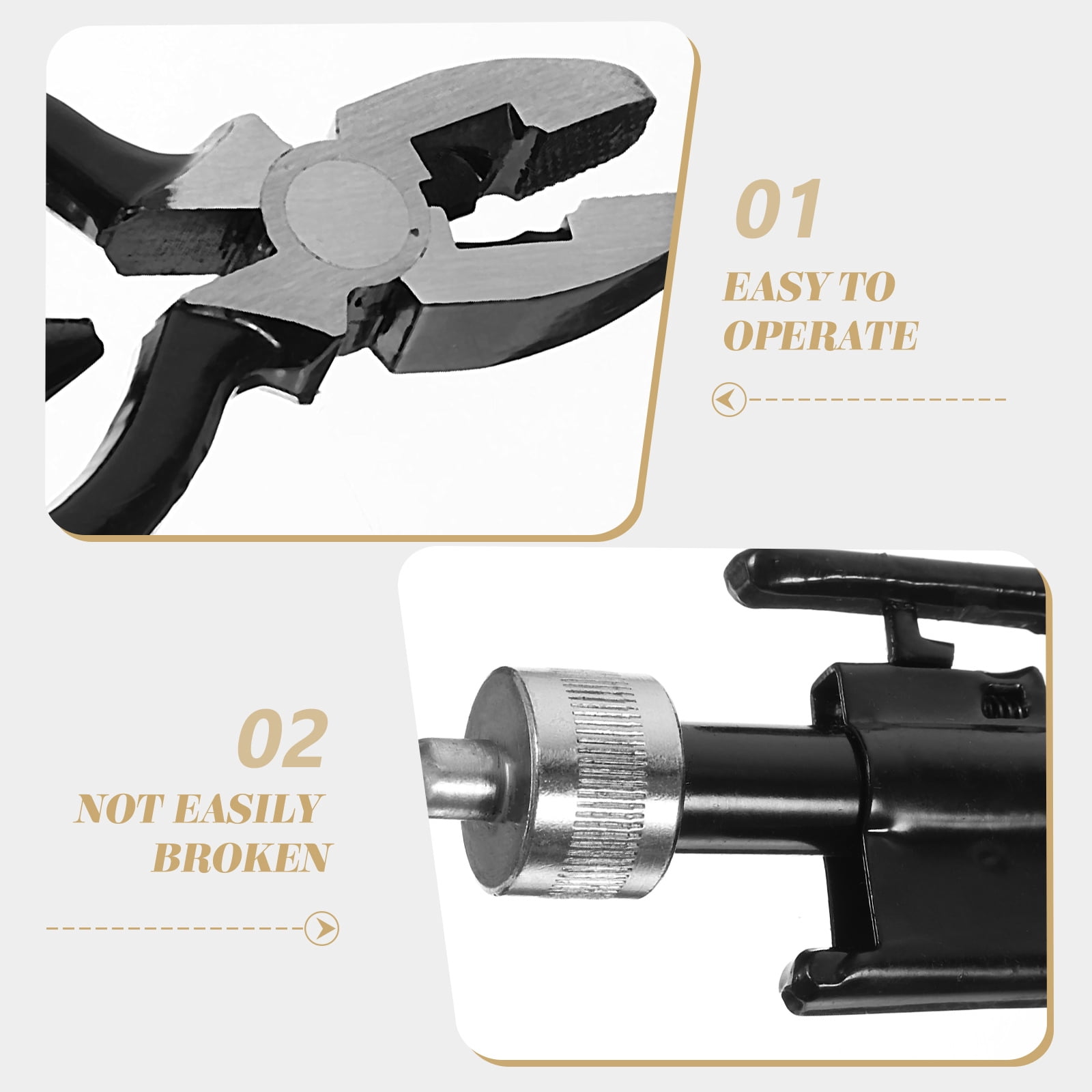 Set of 3 Steel Wire Pliers Wire Cutters Locking Pliers Safety Wire Twisters Twisted Wire Pliers Fuse Pliers