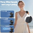 thumbnail image 3 of Sky Grace Portable Clip-On Fan Quiet USB Rechargeable 3 Speed Personal Fan UltraLight 0.19Lbs for Travel,Desk,Bike,Camping,and Outdoor Use White,1Pc, 3 of 9
