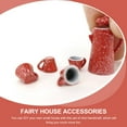 thumbnail image 2 of 1 Set of Miniature Kettle Mini Cups Art Crafts Miniature Tea Set Pretend Play Tea Set, 2 of 9