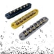 thumbnail image 2 of 6 String Guitar Roller Bridge Adjustable Wraparound Guitar Bridge with Stopbar Studs Roller Tune-O-Matic Saddle Bridge Silver 26-27s, 2 of 5