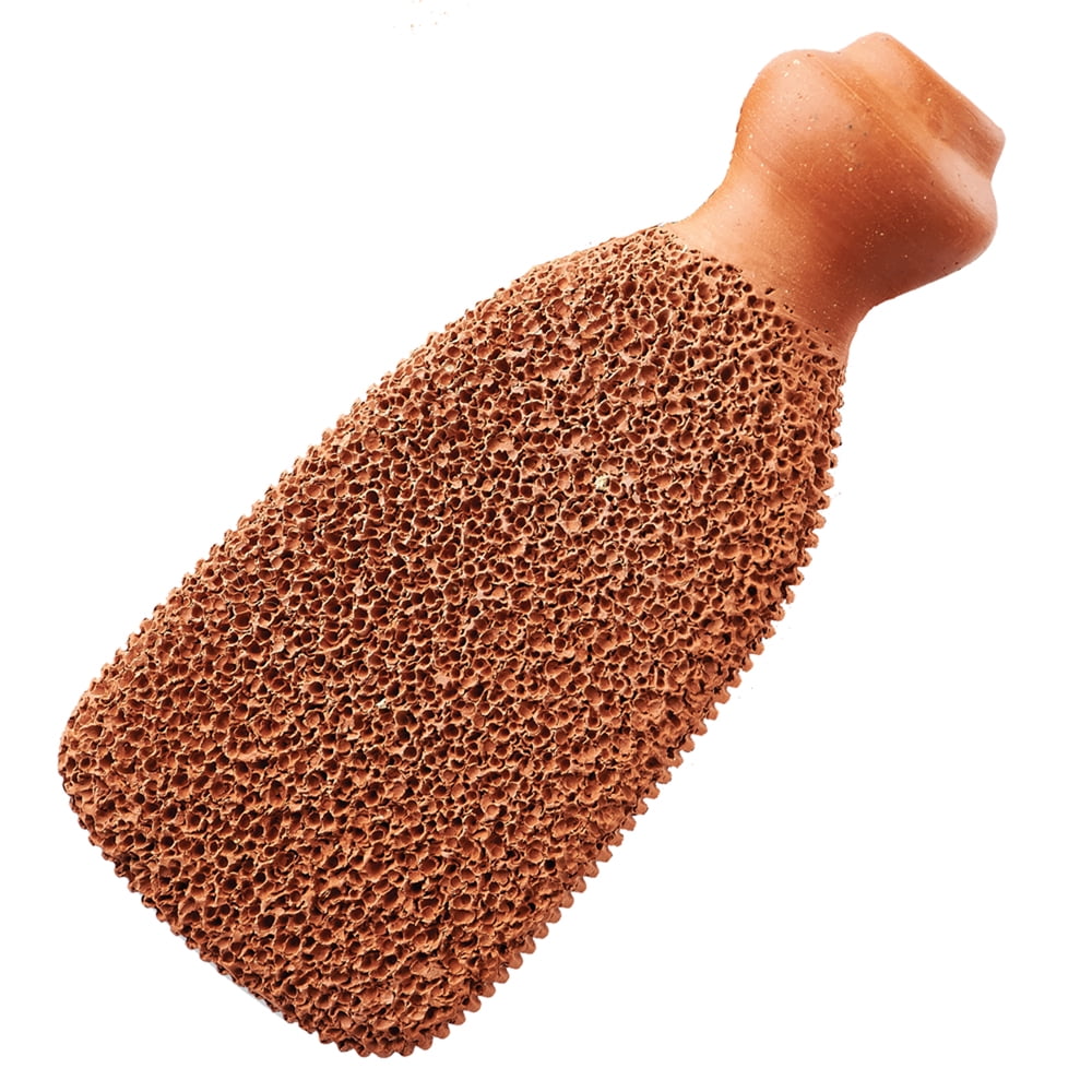 2Sided Foot Scrubber, Foot File, Terra cotta Pumice Stone Premium