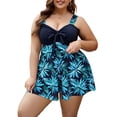 thumbnail image 2 of Ailaofu Maillot de Bain une Pièce Grande Taille pour Femmes Imprimé Rétro Pin-Up, 2 of 7