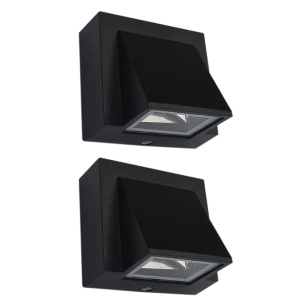 2X Aplique de Pared LED Moderno de 5W Lámpara de Pared Impermeable Al Aire Libre para Pasillo Patio Puerta