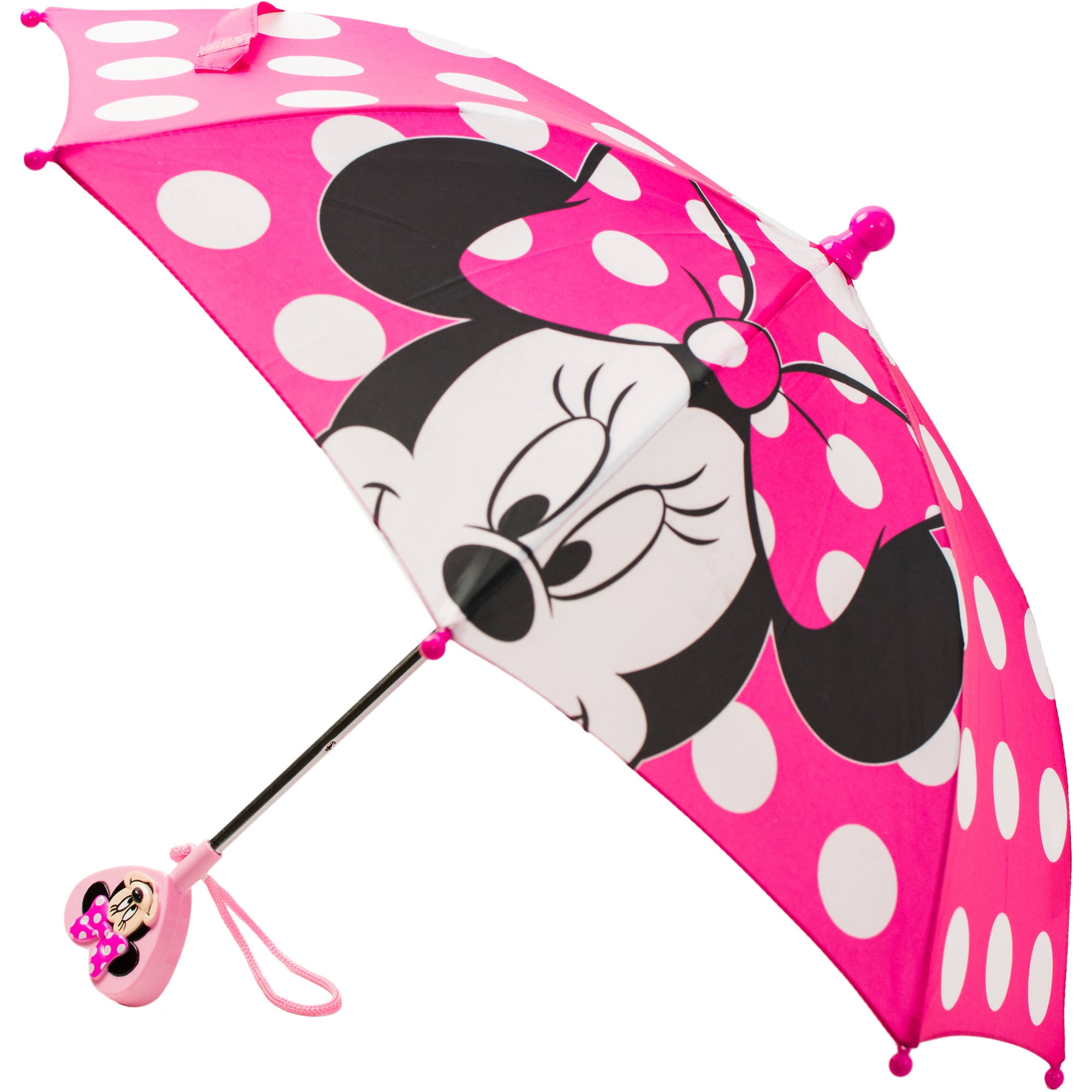Umbrellas Minnie Mouse Figure Molded Handle Umbrella For Toddler Girl