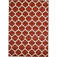 thumbnail image 2 of Unique Loom 3115821 Tapis Rectangulaire à Treillis Philadelphia 7 x 10 Pi, Rouge, 2 of 2