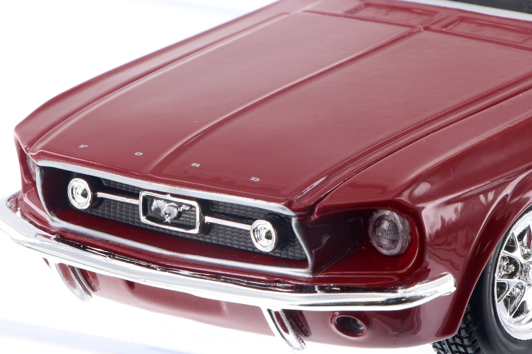 1967 Ford Mustang GT-500 Hard Top, Red - Showcasts 37260 - 1/24 Scale Diecast Model Toy Car