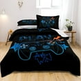 thumbnail image 3 of Gaming Comforter Set Queen Size for Boys Kids Game Room Decor Video Game Gamer Comforter Teens Bedroom Gamepad Bedding Set All Season, 3 of 7