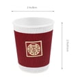 thumbnail image 5 of ifundom 20pcs Disposable Wedding Paper Cups Thickened Paper Cups for Outdoor Parties Receptions and Special Events, 5 of 6