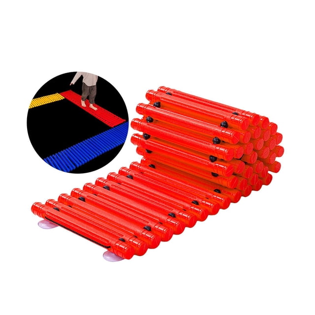 Tablas de equilibrio Bloque de equilibrio Antideslizante Ahorro Puente de haz táctil Jardín de infantes Sendero de equilibrio para niños Niños Niñas rojo