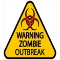 thumbnail image 3 of Ambesonne Zombie Duvet Cover Set, Warning Outbreak, Twin, Earth Yellow Red Black, 3 of 3