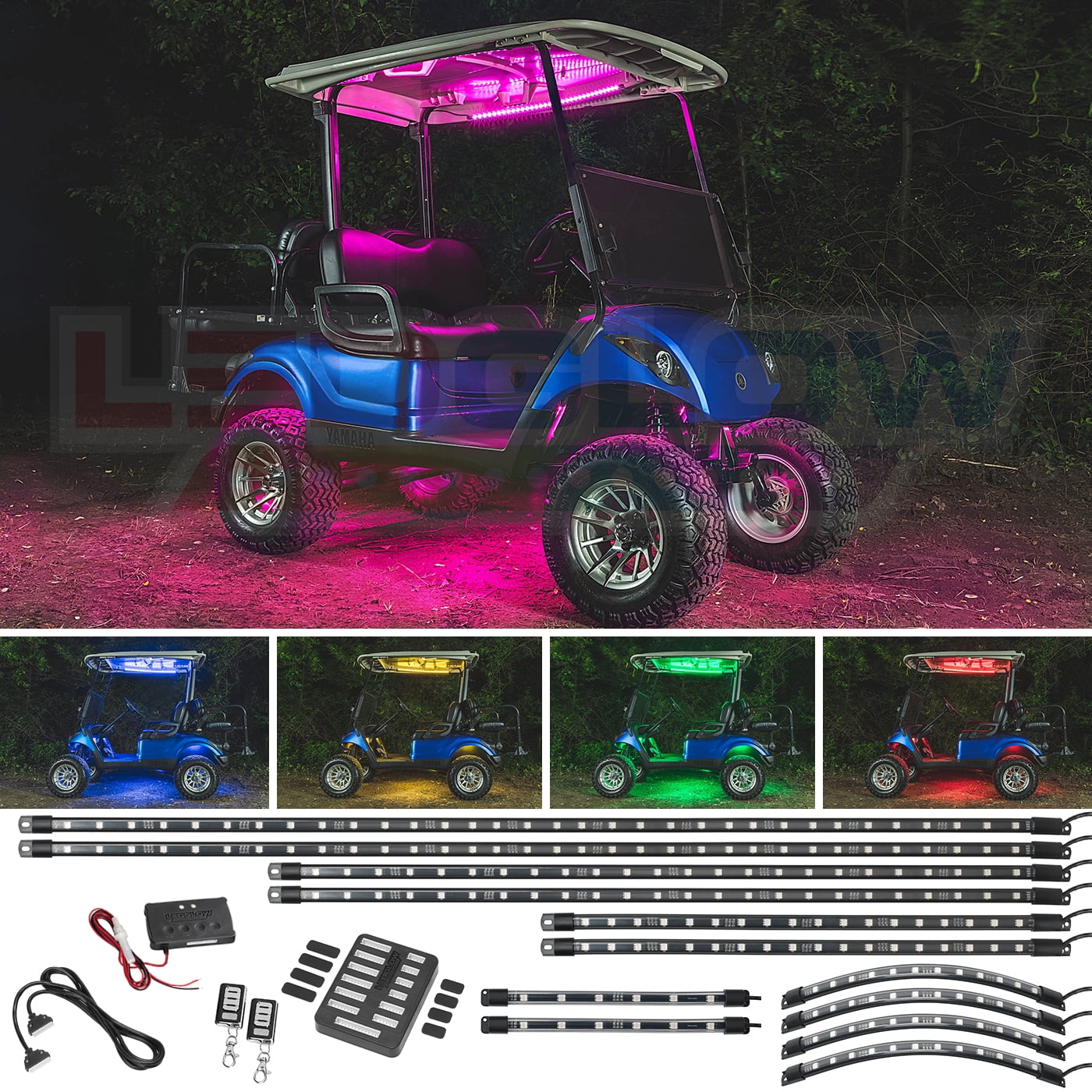 led golf cart