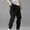 Black, variant on HOMADLES Cargo Pants for Men Loose Elastic Waist Multiple Pockets Stretch Solid Cargo Pants Black 3XL