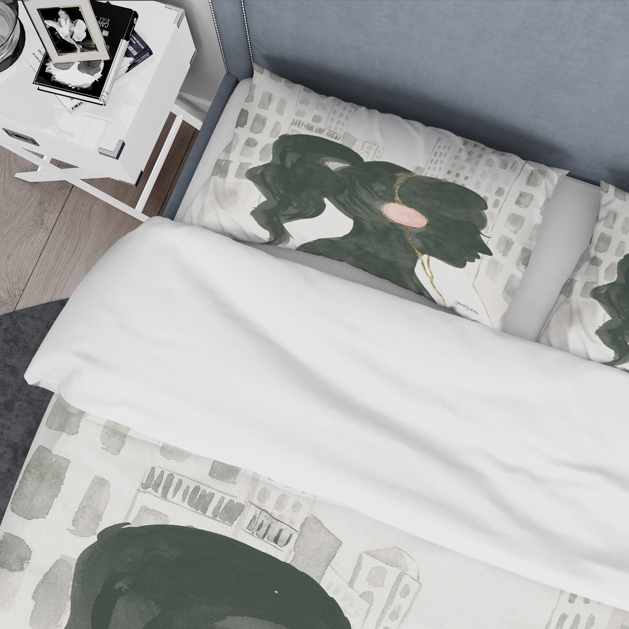 Designart 'Glam Pink Ladies III' Teenage Duvet Cover Set