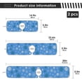 thumbnail image 4 of Coolnut 2 Pack Faucet Dry Mat for Kitchen Sink,Snowflakes Blue White 30x5 Inch Faucet Drying Mat Absorbent Mat Fast Dry Mat for Kitchen, Bathroom, 4 of 7