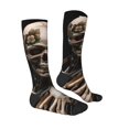 thumbnail image 4 of Lsque Cyber Skeleton With Tattoos Printed Crew Socks Men's Women's LightWeight Thin Casual Calf Socks ,Knee High Socks,Cotton Socks, 4 of 9