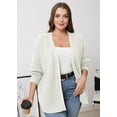 thumbnail image 5 of Daystry Fall Winter Womens Plus Size Open Front Casual Long Sleeve Chunky Cable Knit Classic Sweaters Cardigan, 5 of 8