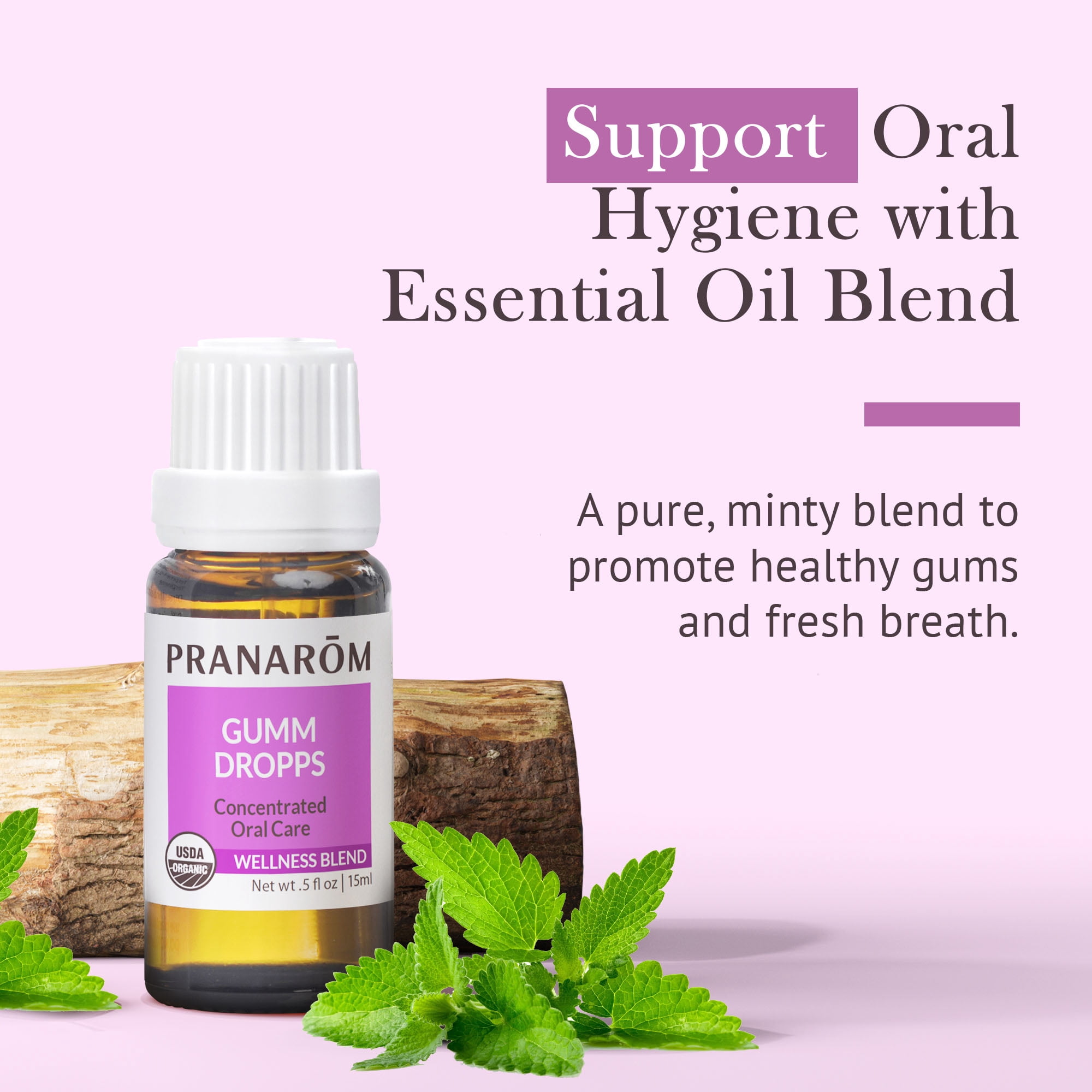 Pranarom Gumm Dropps Lavender Essential Oil for Teeth & Gum Health 15ml