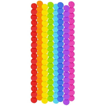 Multicolor Rainbow Paper Fringe Set, 8 Pieces, by Way To Celebrate
