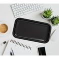 thumbnail image 3 of Decorative Dish Tray Durable Metal Storage Tray Snack Dried Fruit Storage Organizer Dessert Food Plate Cigarette Rolling Tray (2packs BLACK), 3 of 4