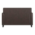 thumbnail image 6 of Flash Furniture HERCULES Diplomat Series Brown LeatherSoft Loveseat, 6 of 12