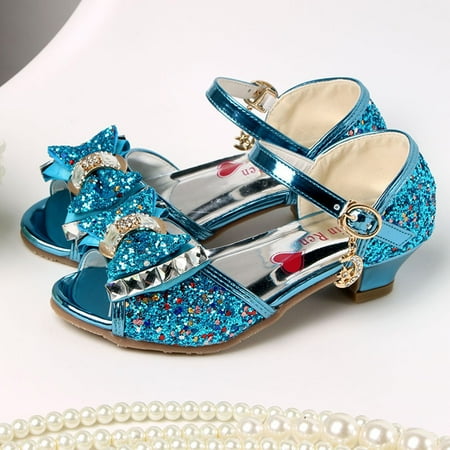 

Mishuowoti Girls Sandals Princess Shoes Fish Mouth Open Toe Flower Shoes Hollow Flower Shoes Sandals Soft Sole Princess Shoes