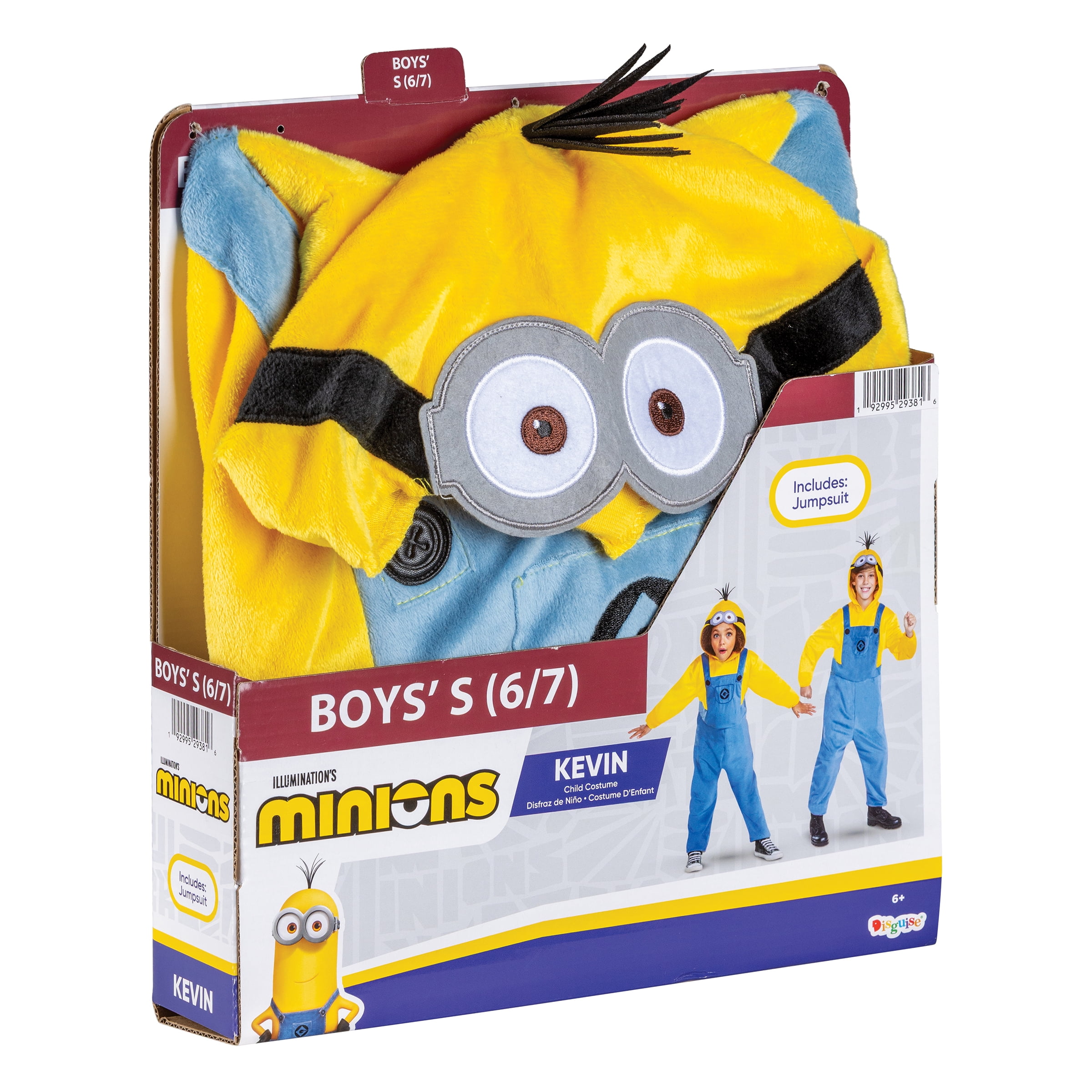 NBC Universal Minions 'Minion' Halloween Costume for Children, Boys Size S (6/7), by Disguise