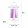 thumbnail image 3 of Mosquito Zapper Portable Usb Rechargeable Electric Insect Durable Purple Light for Indoor Outdoor Camping Home Black 1 Pack, 3 of 5
