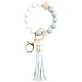 thumbnail image 2 of Fashion Creative Keychain Bracelet Wristlet Key Ring Beaded Bangle Key Chains for Women, 2 of 2