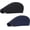 Black + Navy Blue, variant on 2 count Mens Womens Newsboy Flat Beret Hat Ivy Irish Driving Cabbie Hat