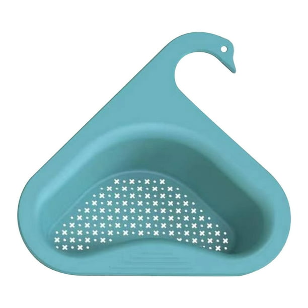 TRIHIY Kitchen Sink Drain Basket Swan Drain Rack, Multipurpose