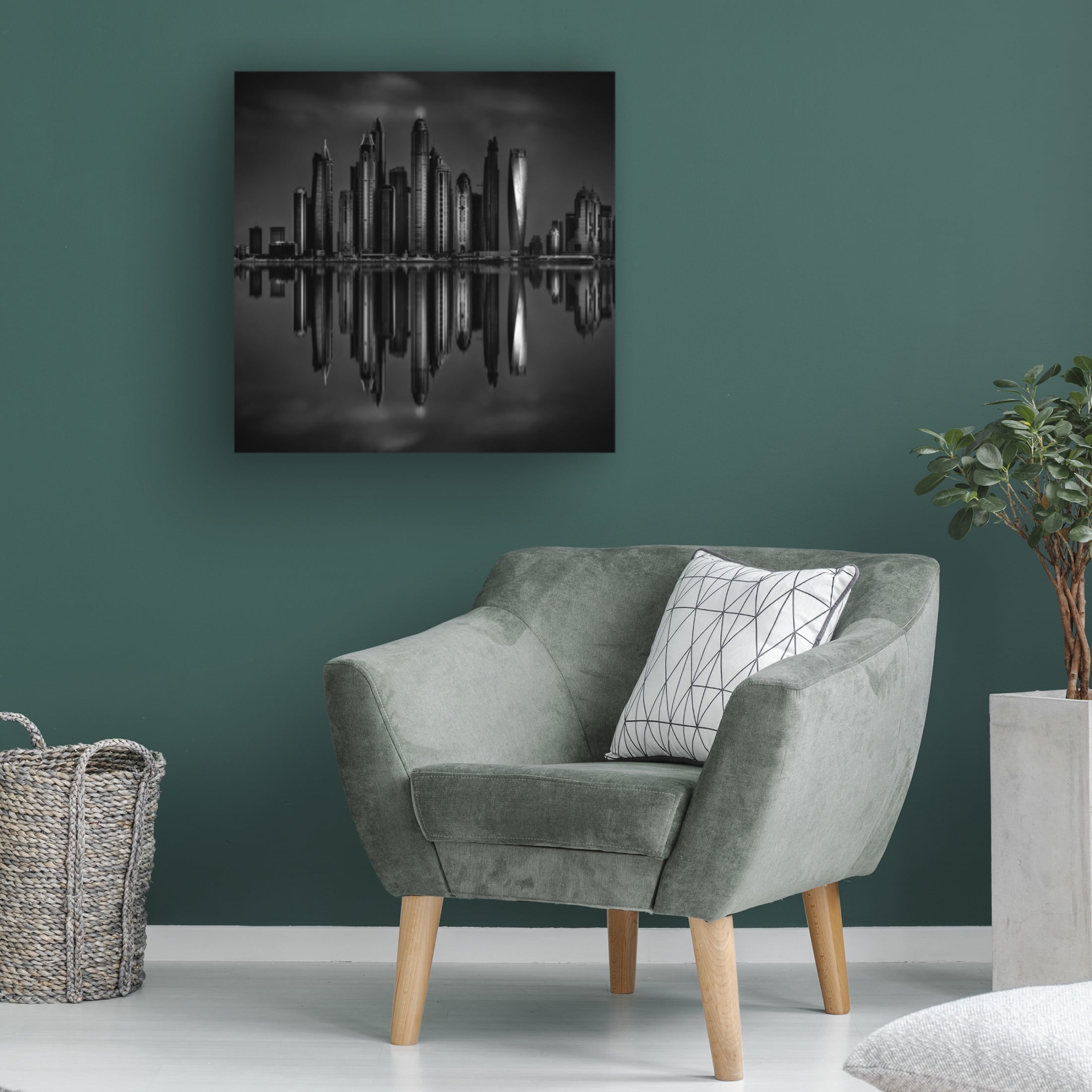 Canvas Wall Art - Mohammed Shamaa 'Reminiscence!' Wall Art for Living Room, Bedroom, or Office Décor by Trademark Fine Art - 14 x 14 Inches