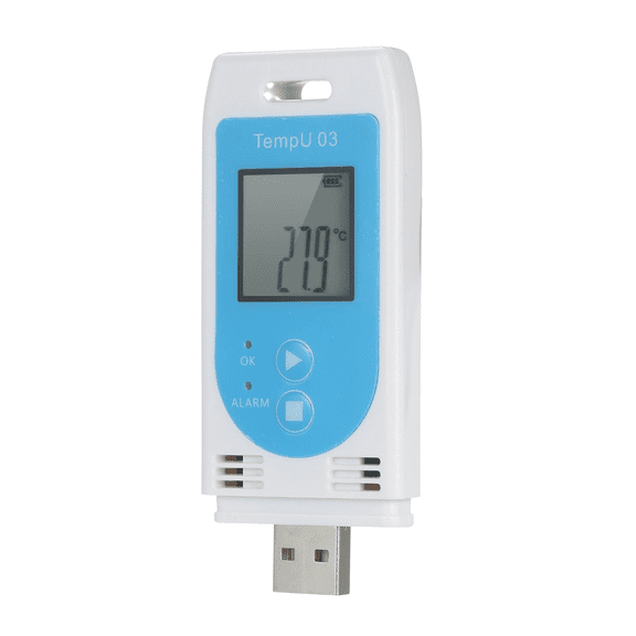 1 x USB Temperature Humidity Recording Tester-white