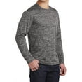 thumbnail image 4 of Mafoose Men's Long Sleeve PosiCharge Electric Heather Tee Black Electric X-Small, 4 of 5
