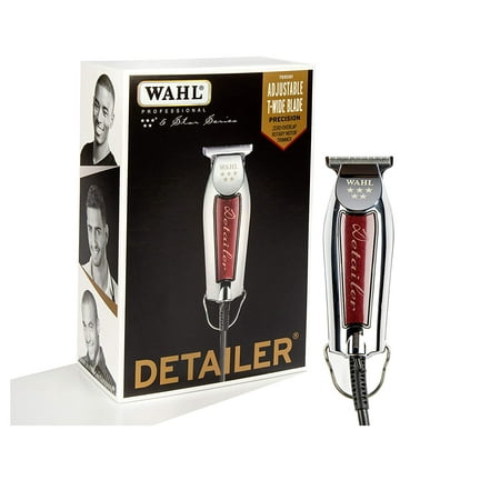 Wahl Profesional 5-Star Detailer with Adjustable T Blade for Extremely Close Trimming and Clean and Crisp Lines for Professional Barbers and Stylists - Model 8081