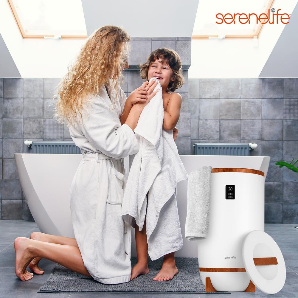 SereneLife Single Touch Towel and Blanket Warmer with Fragrant Disc Holder  and LED Ring Red, Cherry - Walmart.com