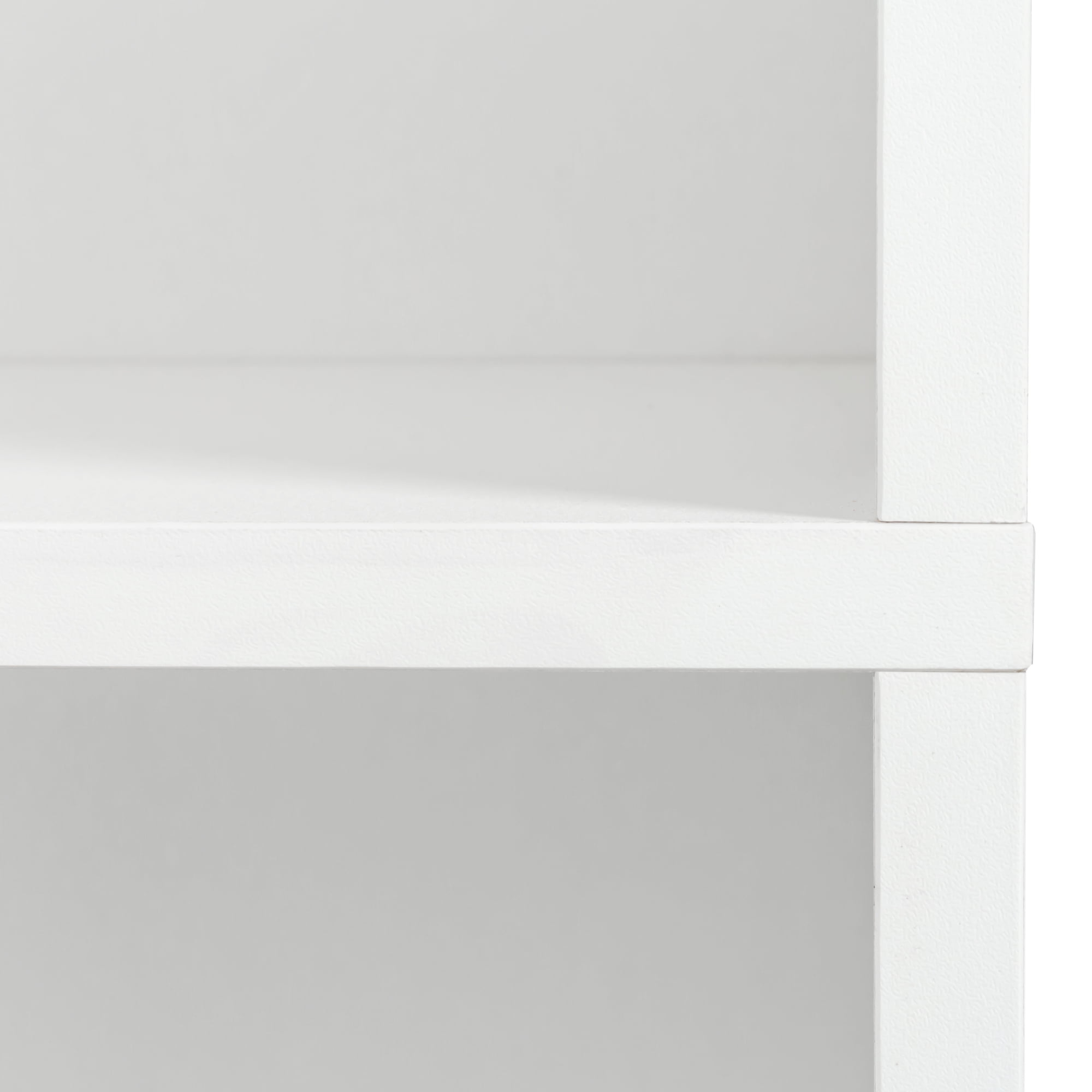 Royard Oaktree Narrow Storage Cabinet Tall Freestanding Cabinet with Two Doors and Shelves Modern Wood Cupboards Tower Cabinet for Kitchen Bathroom Living Room Bedroom Office, White