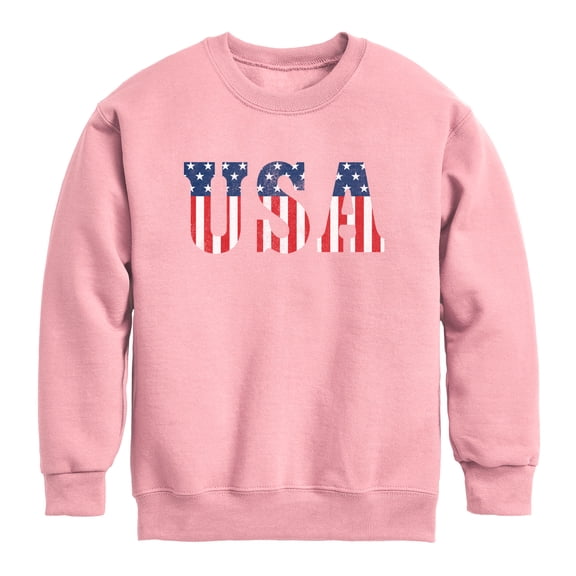 Instant Message - USA Classic - Youth Boys Crew Fleece Sweatshirt