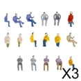 thumbnail image 1 of 3x 100 Piezas Macarena Pintadas de Modelismo Ferroviario Figuras Personas Sentadas TT, 1 of 8