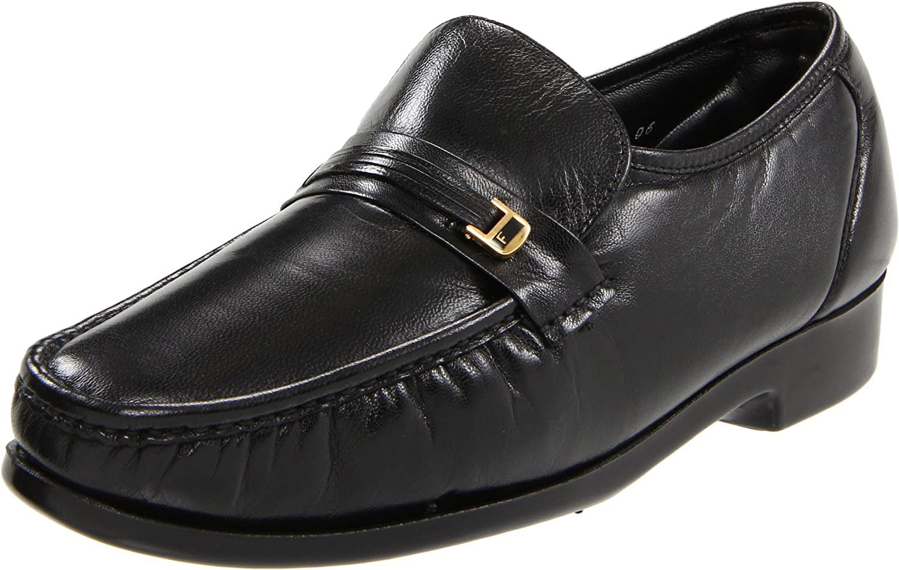 Florsheim Mens Riva Leather Slip On Loafers Black 10.5 Extra  display picture 1