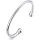 thumbnail image 1 of Pulsera, joyería abierta simple del puño de dos cuentas de los brazaletes de la moda para las mujeres, 1 of 8