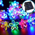 thumbnail image 4 of Juego de luces solares brillantes y atractivas ABS, hermosas luces LED florales para jardín, suministros festivos, 4 of 4