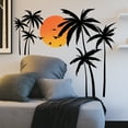 thumbnail image 5 of Fiudx Adhesivo de Pared de Planta Verde, Diseño Creativo de Gansos Al Atardecer, Brillante y Colorido, Extraíble y Duradero, Decoración para Sala de Estar y Oficina, Fácil de Aplicar, Juego de 4 Hoja, 5 of 5