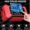 thumbnail image 2 of Cargador de Baterías 12V - Inteligente,Automático,Gotero - para Automóviles,Camiones, Motos y Barcos, US-plug Rojo, 2 of 4