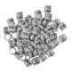 thumbnail image 1 of Greeniant 100 piezas identificar anillos de paloma anillos de pierna de plástico de aluminio bandas de palomas Suministros para pájaros Blanco, 1 of 1
