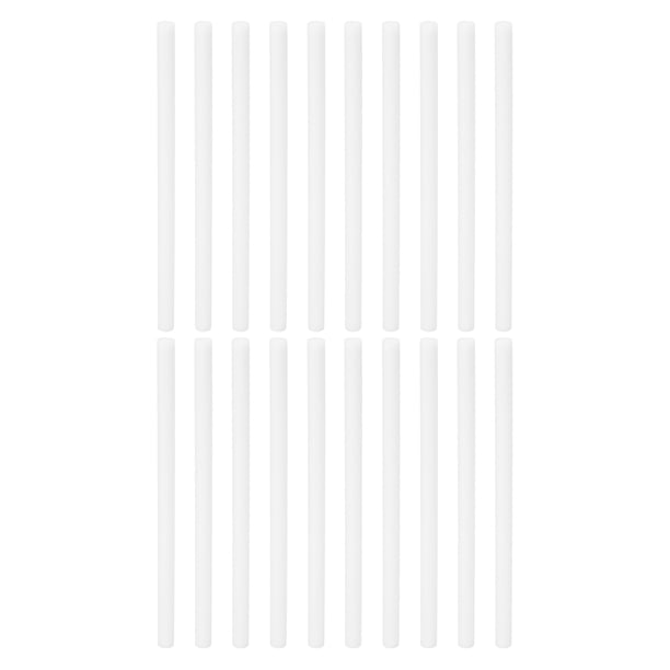 Uxcell Palitos de Filtro de Algodón, Palitos de Repuesto para Filtros (5.31'' x 0.28''), Paquete de 20 Blancos