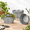 Silver-10 inch, variant on 10 Inch Shallow Galvanized Planters 4 Pack Metal Succulent Pots