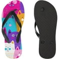 thumbnail image 3 of GZHJMY Women Flip Flops Slippers Cute Cat Animal Cartoon Colorful Birthday Sandals for Beach Summer Shower Men Boy Girl Kid Summer Slippers, 3 of 5