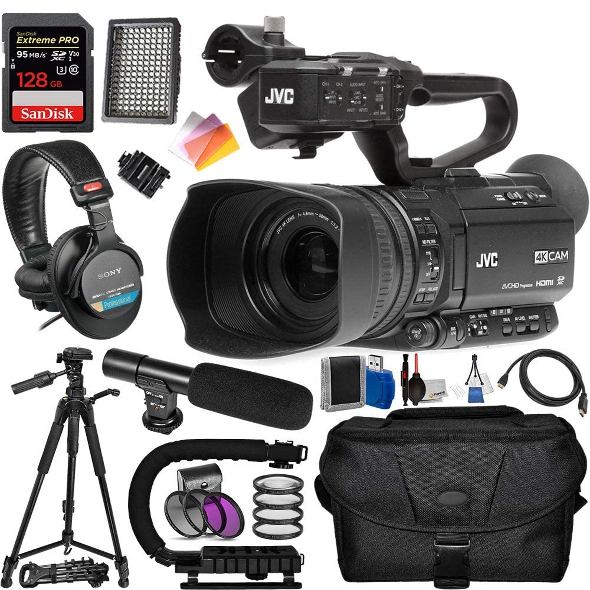 Camcorder Tripod Compatible with JVC GY-HM890 Camcorder Flexible Tripod for Digital Cameras and Camcorders Approx Height 13 inches